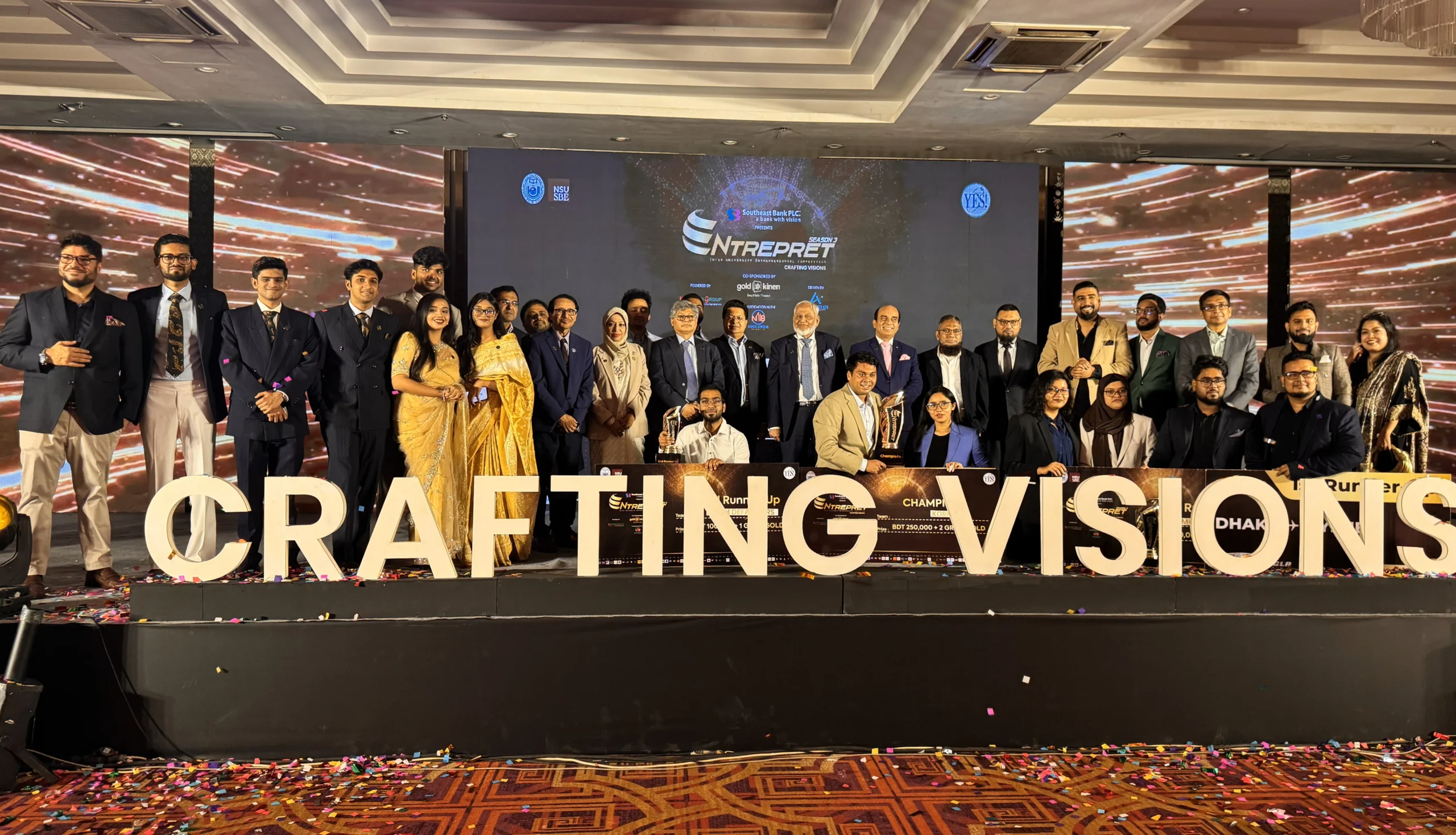 NSU YES Club Hosts Grand Finale of Entrepret Season 3 at Radisson Blu