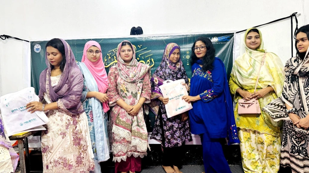 NSU Social Services Club Students Bring Eid Gifts and Smiles to Madrasa Children