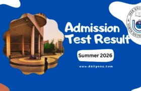 NSU Summer 2026 Admission Test Result