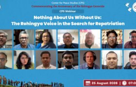 NSU Hosts Webinar on “Nothing About Us Without Us: The Rohingya Voice in the Search for Repatriation"
